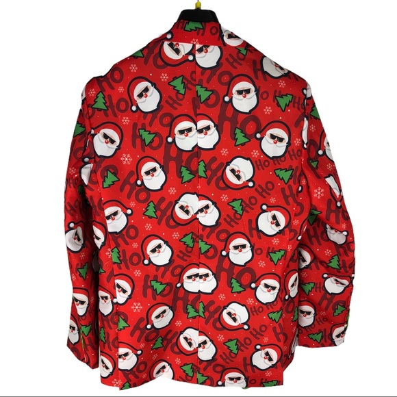 🆕 Suitmeister Cool Santa Christmas 3pc Suit Set Men's Size Medium 38-40R - Picture 7 of 9